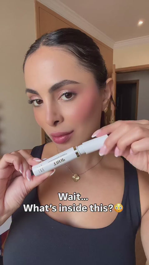 Trop Lip Stain Masque applied